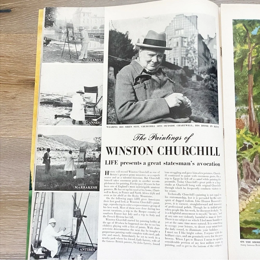1946 LIFE Magazine | Winston Churchill Cover | Vintage Ephemera | Ads
